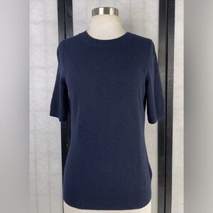 Banana Republic Dark Blue Knit Top. S